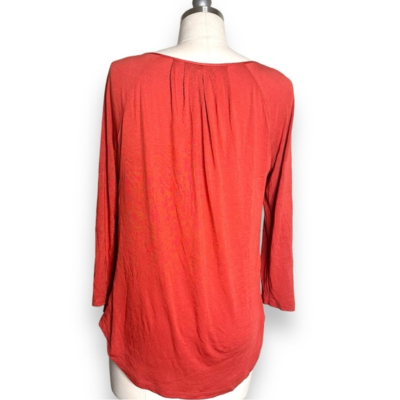 Anthropologie | Tiny Embroidered Fabric Contrasted Top Size S NWOT - Picture 4 of 10